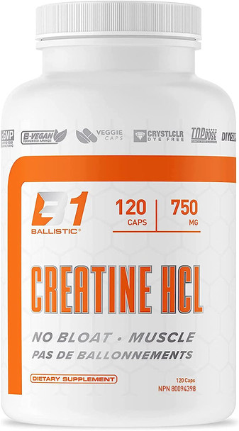 BALLISTIC LABORATORIES - Creatine HCL Capsules 120 Caps