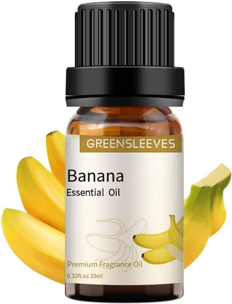 Banana Essential Oil, Premium Grade Fruit Scented Oil Fragrance Oil 10ml for Diffusers by GREENSLEEVES