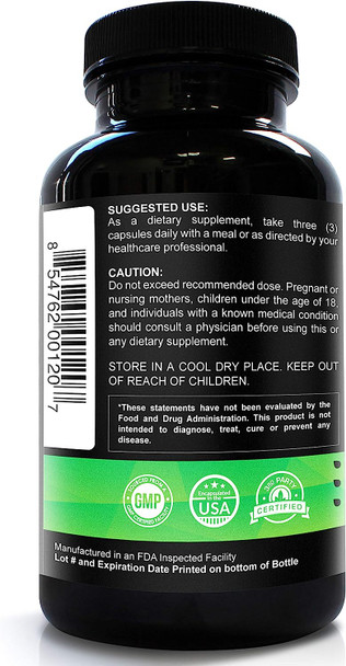 BE HERBAL Organic Chlorella 1800mg Best Source of Chlorophyll & Complete Superfood Vegan Friendly Natural Detox Supplement - 600mg per Capsule (180 Capsules - 2 Months Supply)