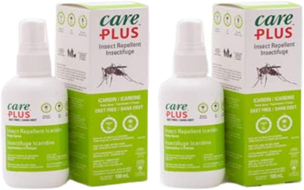 Care Plus 20% Icaridin Insect Repellent - 100ml Spray Pump (2 Pack)