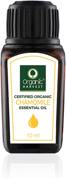 Chamomile Essential Oil USDA, OneCert, Certified Organic, 100% Pure, Undiluted, Therapeutic Grade, Excellent for Aromatherapy, 1/3 fl. Oz / 10 ml Organic Harvest