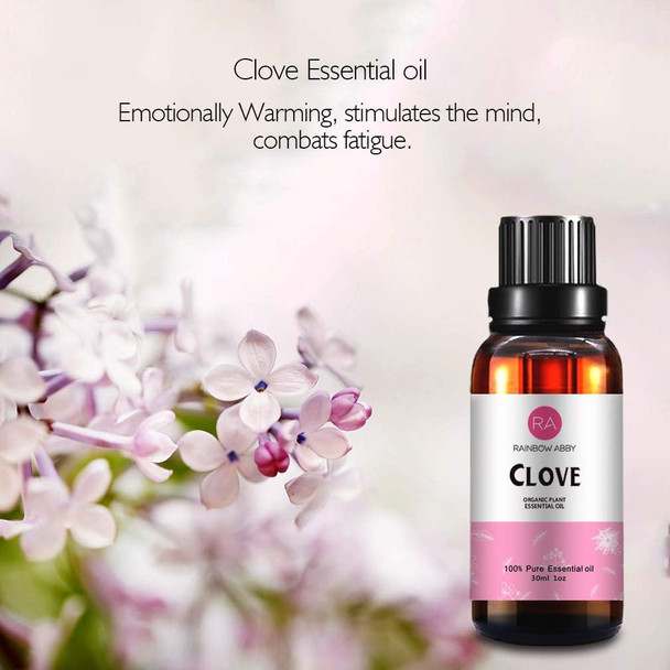 Clove Essential Oil 30ml (1oz) - 100% Pure Therapeutic Grade for Aromatherapy Diffuser, Massage, Skin Care