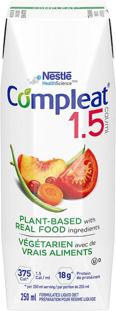 Compleat 1 1.5, Plant-Based Complete Nutrition Formula 24 count