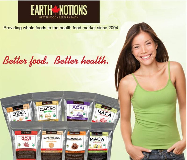 Earth Notions Organic Yellow Maca Powder | Root | Gelatinized | Non GMO | Non-irradiated | 500g