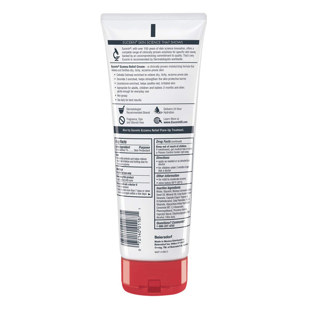Eucerin Eczema Relief Cream - Full Body Lotion For Eczema-Prone Skin - 8 Oz Tube