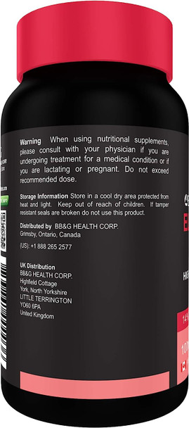 Elderberry - Premium ElderCraft - 14% Anthocyanins - Cold & Flu Support - Powerful Antioxidants - Immune Support - No Magnesium Stearate - Non-GMO - 100mg - 60 veg caps