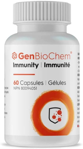 GenBioChem Immunity |200mg of priority 60 Capsules | American Ginseng Extract & Zinc for Boost Immune System Function, Immunity Support for Adults, Immunity Booster & Prevent Zinc Deficiency