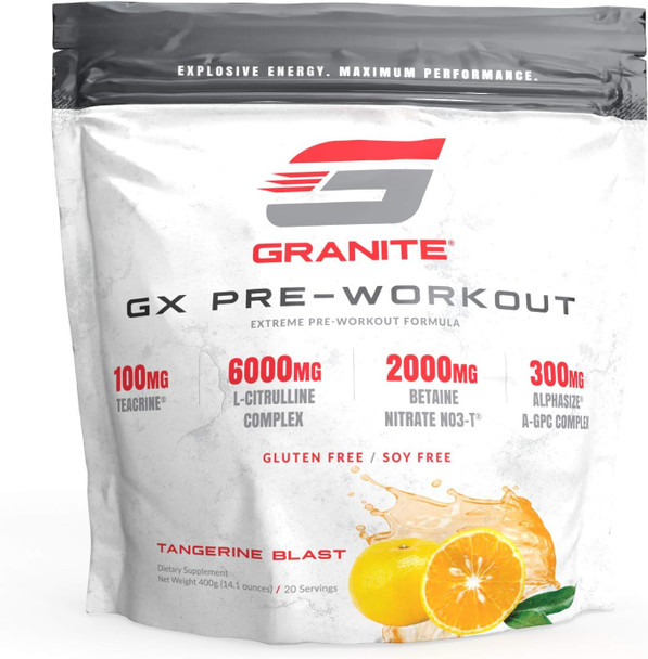 Granite Supplements Pre-Mium Watermelon Pre workout 40 Servings 370 gram