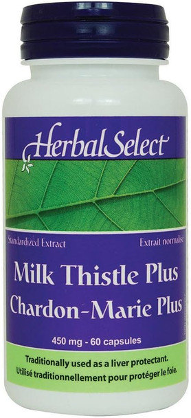 Herbal Select Milk Thistle Plus Extract 450mg, 60 Cap