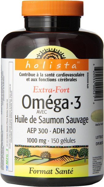 Holista Extra Strength Omega-3 with Wild Salmon Oil Softgels