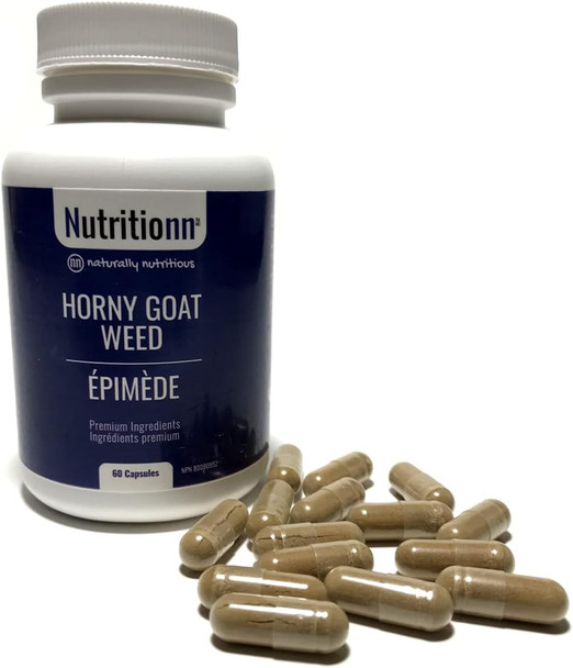 Horny Goat Weed by Nutritionn - 100% Pure Capsules - 1000 mg Once-Daily - Premium Natural Health Supplement