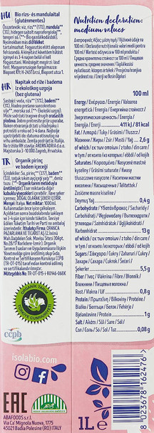Isola Bio - Organic Almond-rice Beverage 1000ML milliliter