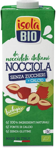 Isola Bio - Organic Hazelnut Beverage Sugar Free 1000ML milliliter Isola Bio - Organic Hazelnut Beverage Sugar Free 1000ML milliliter
