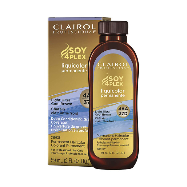 Clairol Permanent Liquicolor, 4AA Med Ultra Cool Brown, 2 Fl Oz