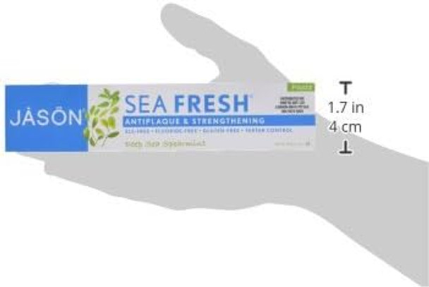 Jason Sea Fresh Antiplaque & Strengthening Toothpaste, Deep Sea Spearmint 6 oz