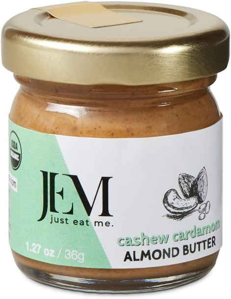 JEM Cashew Cardamom Almond Spread 36 G/ 1.27 Oz 36 gram