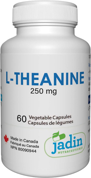 L-THEANINE 250 mg  Pure  No Fillers  60 Vegetable Capsules