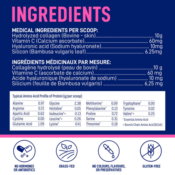 LEANFIT HYDROLYZED COLLAGEN Unflavoured 25 Servings 253g Tub