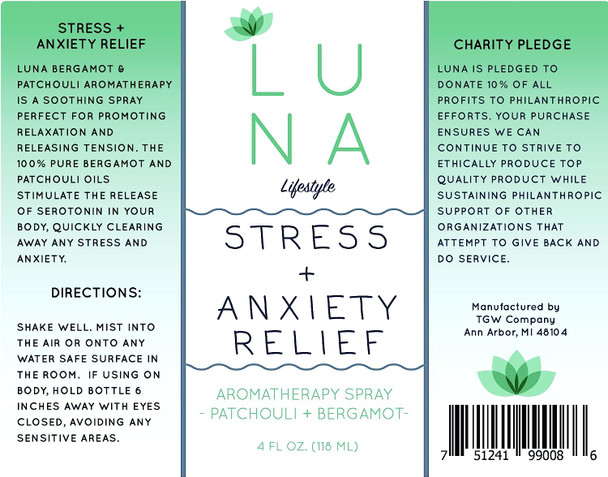 Luna Lifestyle Aromatherapy Spray - Great for Yoga, Pillow Spray, Relaxation, Sleep, and Room Spray - 10% to Charity