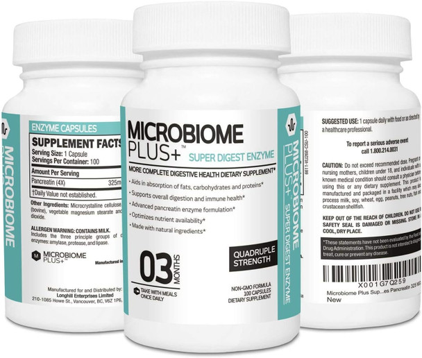Microbiome Plus super digest enzyme, 20g