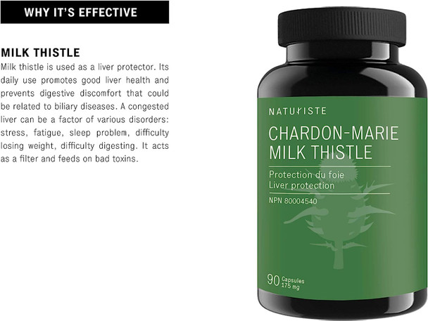 Milk Thistle Natural Liver Detox Boost Immune System 90 Capsules