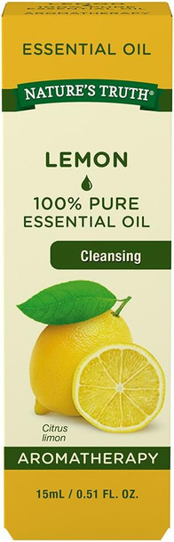 Nature's Truth Vitamins Essential Oil, Lemon, 0.51 Fluid Ounce