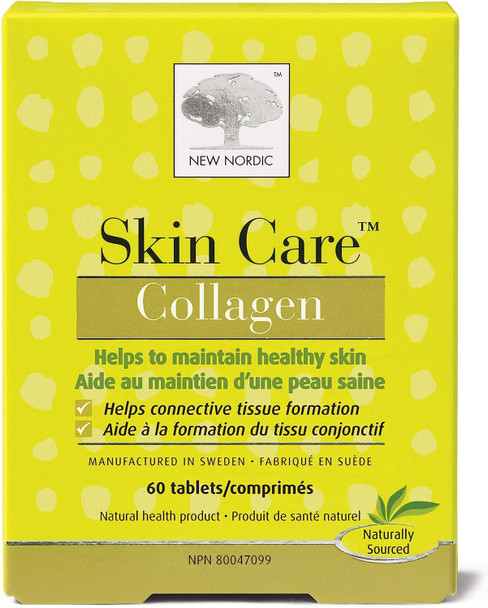 New Nordic Skin Care-Collagen 60 Tablets Marine Collagen Supplement for Healthy Looking, Smoother, Plump Skin