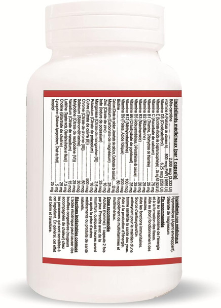 Nutridom Multivitamin for Men 60 Vegan capsules, Pure, Made In Canada
