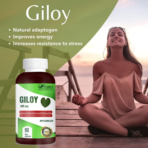 ORGEN GILOY 405 mg 4:1 QCE 1620 mg Extract I Increase Energy I Adaptogen I Resistance to stress