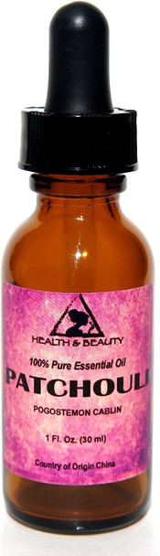 Patchouli Essential Oil Organic Aromatherapy Therapeutic Grade 100% Pure Natural 1 oz, 30 ml with Glass Dropper Patchouli Essential Oil Organic Aromatherapy Therapeutic Grade 100% Pure Natural 1 oz, 30 ml with Glass Dropper
