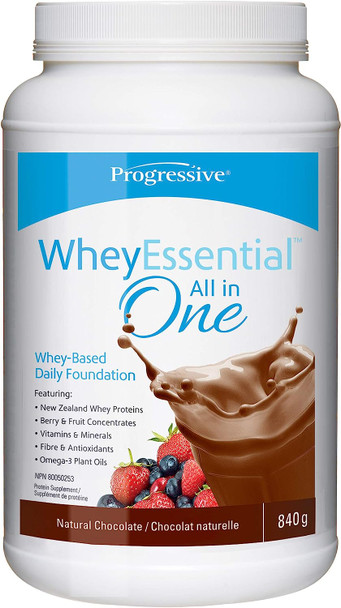 Progressive WheyEssential All-In-One Protein Powder, Natural Chocolate flavor, 840 Grams (Pack of 1)