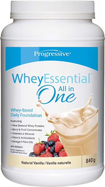 Progressive WheyEssential, All-In-One Protein Powder - Vanilla flavour, 840 g