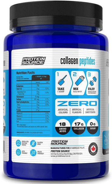 Protein Source - Collagen Peptides - Grass-Fed Pasture Raised, Gluten Free, Keto Friendly & Paleo Friendly Collagen Peptides