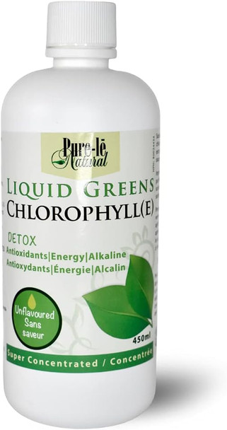 Pure-le Natural Liquid Greens Chlorophyll Unflavoured (450ml)