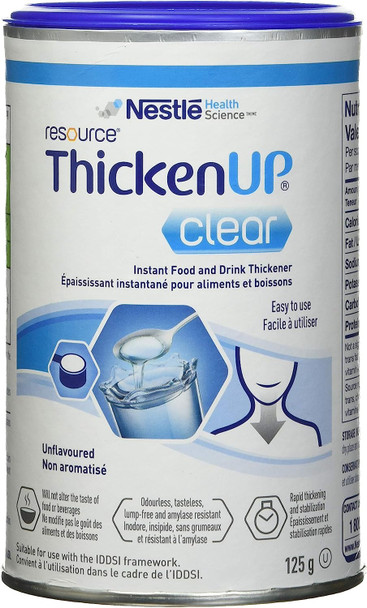Resource Thickenup Clear, Instant Food and Drink Thickener, 125g Canister
