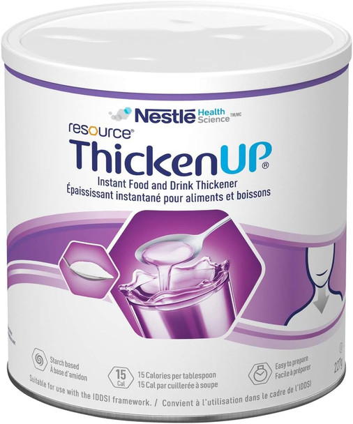 RESOURCE THICKENUP Instant Food and Drink Thickener Canister, 227 Grams (Pack of 12)