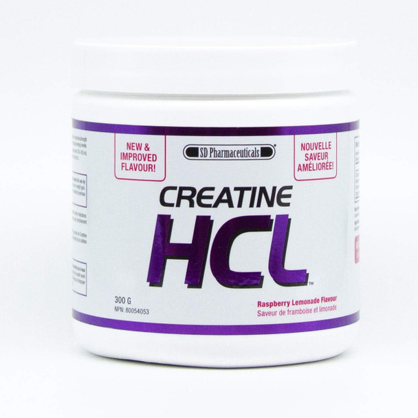 SD Pharmaceuticals CREATINE HCL - Raspberry Lemonade - 300g - Enhance ATP Energy Metabolism - Maximizes Levels of Phosphocreatine - Muscle Cell Volume & Protein Synthesis - Satellite Cell Activity - Ultra Concentrated Form