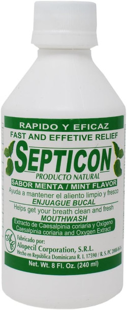 Septicon Natural Product - Mint Flavor 8fl Oz