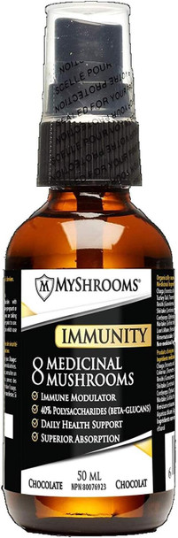 Super 8-in-1 Multi Mushroom Elixir: Cordyceps Mushroom, Chaga Mushroom, Turkey Tail, Reishi, Shiitake, Maitake, Lions Mane, and Himematsutake | Brain Boosting Supplement, Immune Support Extract, Respiratory Supplement