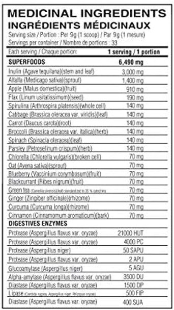 Superfoods+Greens Believe Supplements (Pineapple coconut)