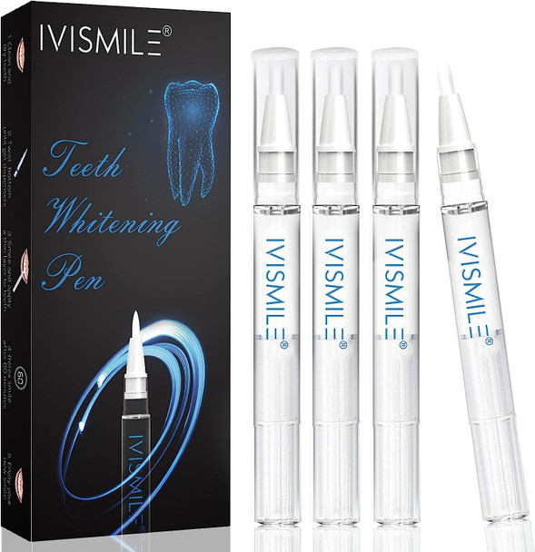 Teeth Whitening Gel, IVISMILE Teeth Whitening Pen Refill Pack with 12% PAP, Natural Mint Flavor Teeth Whitene, Safe for Tooth Enamel, Non-Sensitive, Effective Teeth Whitening, for Bright White Smile