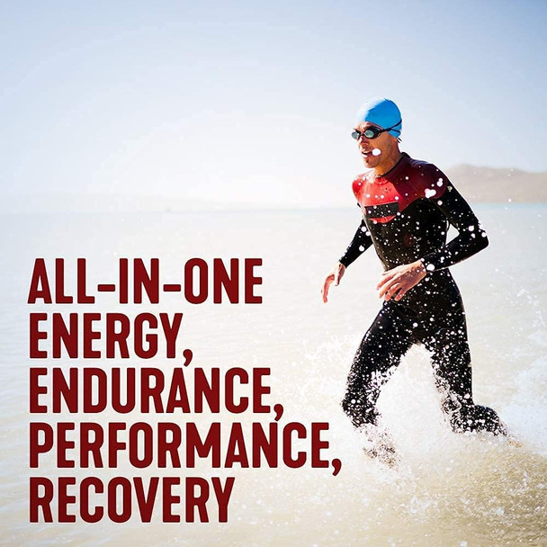 TRIFUEL 3-In-1 Triathlon Energy and Muscle Recovery Drink (Wild Berry) with BCAA Amino Acids and Electrolytes (900g)