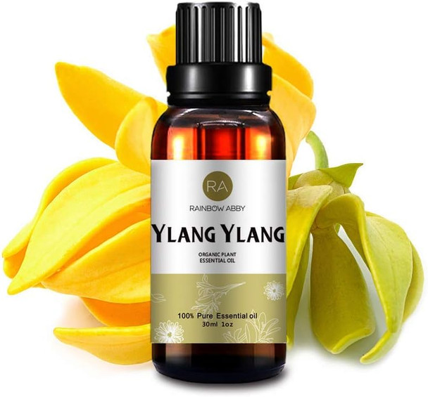 Ylang Ylang Essential Oil 30ml (1oz) - 100% Pure Therapeutic Grade for Aromatherapy Diffuser, Massage, Skin Care