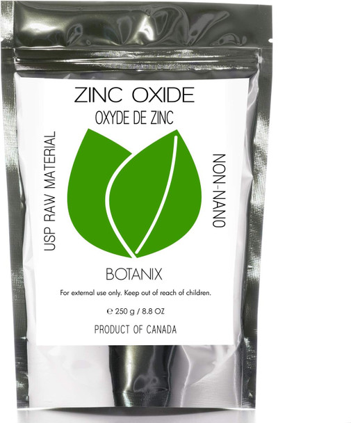 ZINC OXIDE POWDER - 100% Pure Non-Nano Zinc Oxide - Pharmaceutical Grade - (250 g / 8 oz)