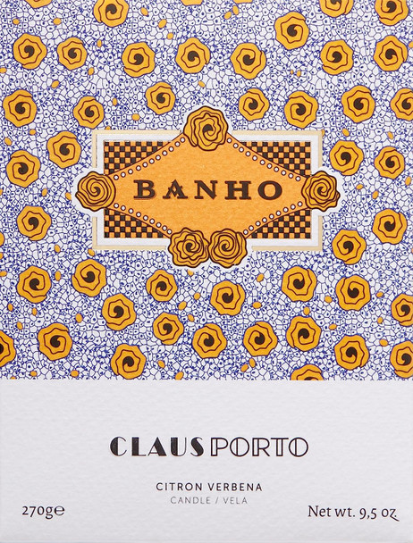 Claus Porto Banho Candle, Citron Verbena