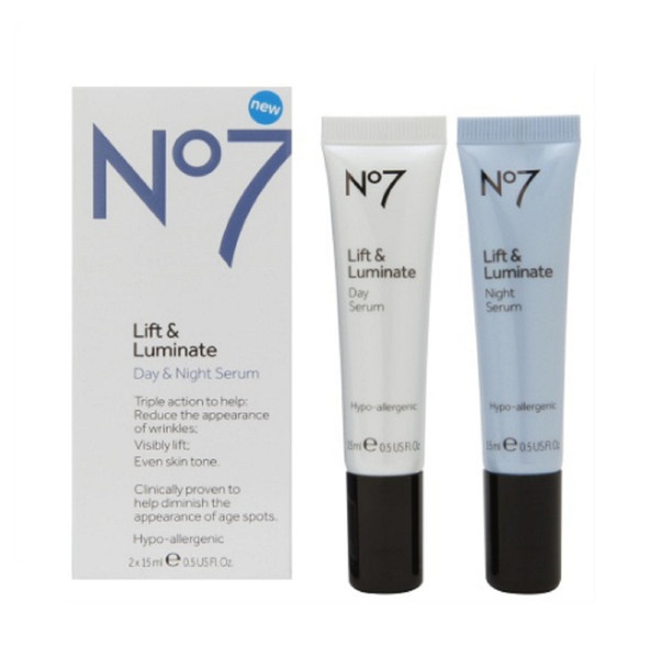 BOOTS Boots No7 Lift & Luminate Day & Night Serum, 0.5 oz