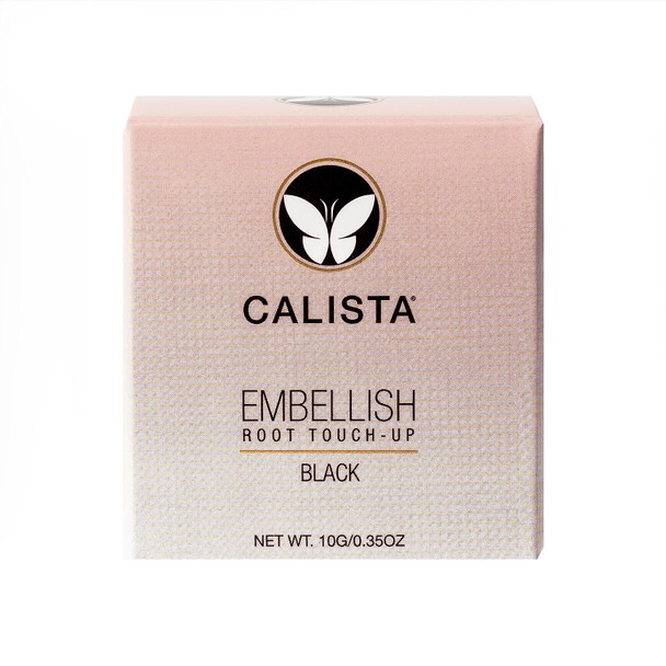 Calista Embellish Root Touch-Up, Black, Temporary Grey Cover and Root Concealer, 0.35 oz.