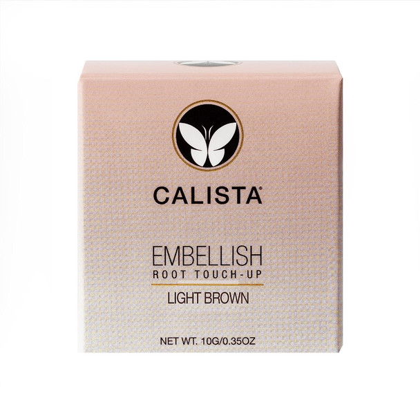 Calista Embellish Root Touch-Up, Light Brown, Temporary Grey Cover and Root Concealer, 0.35 oz.
