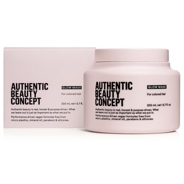 Authentic Beauty Concept Glow Mask | Color Treated Hair| Improves Softness and Shine | Vegan & Cruelty-free | Silicone-free