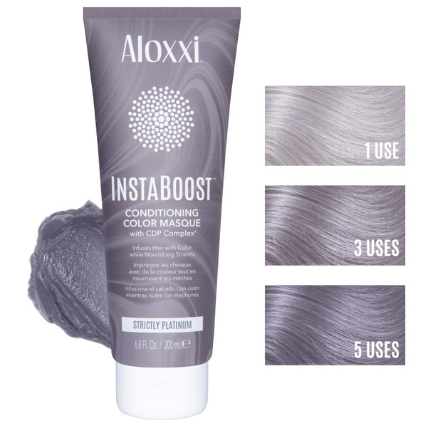 ALOXXI InstaBoost Color Depositing Conditioner Mask  Instant Temporary Hair Color Dye - Hair Color Masque for Deep Conditioning